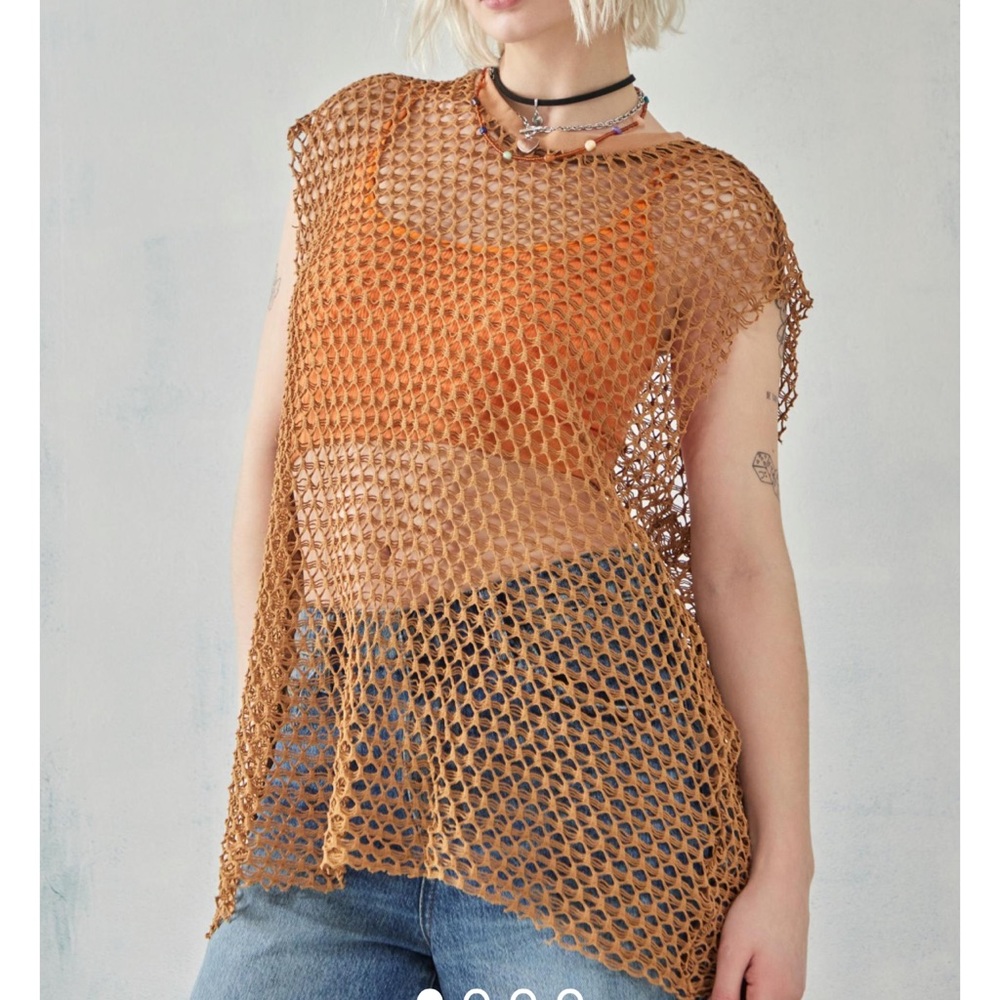 Urban outfitters Alyse Mesh Layering Top